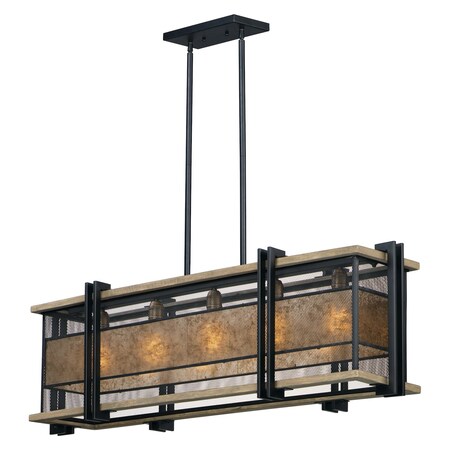 Maxim Boundry 5-Light Linear Pendant 27567BKBWAB